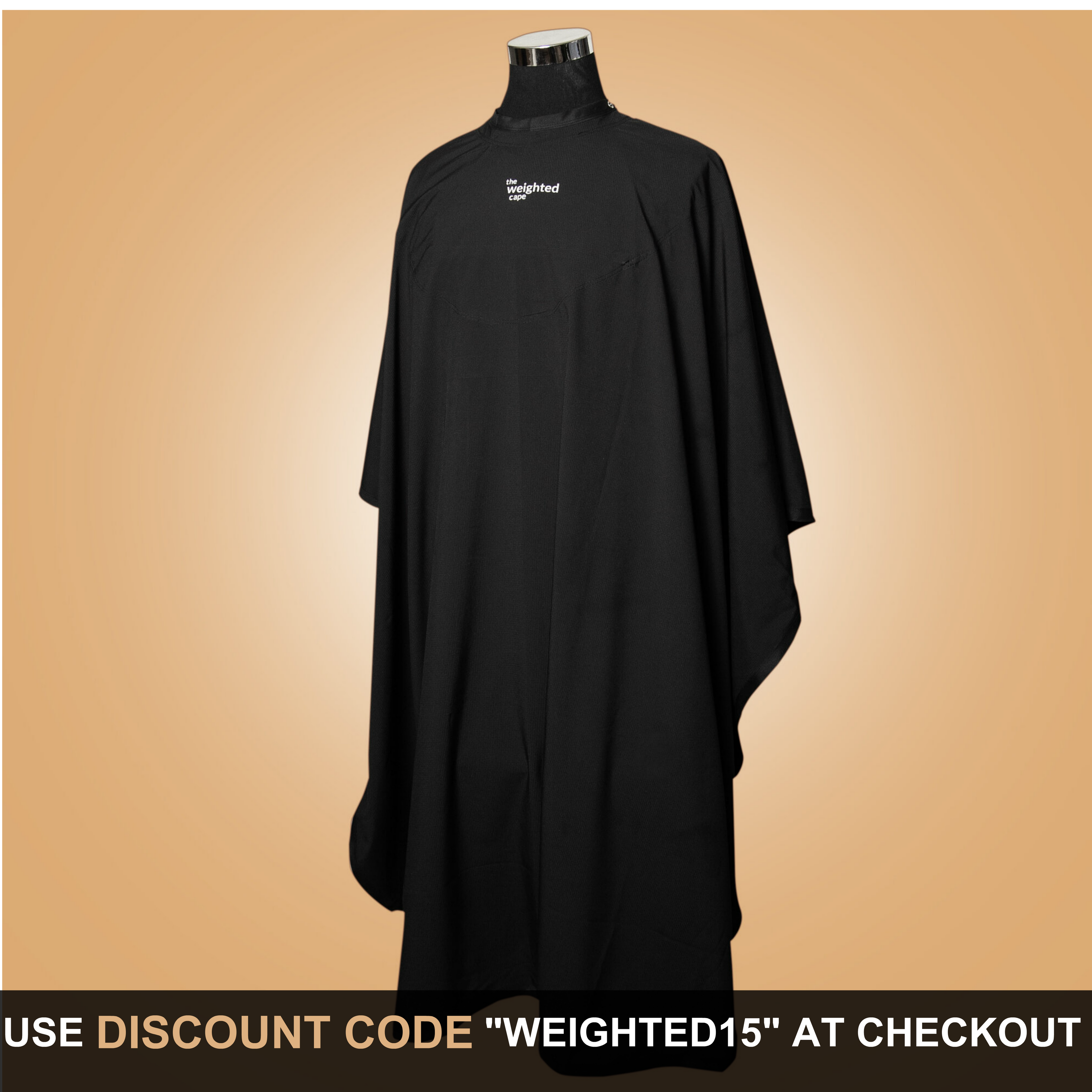 Black 4lb Weighted Cape (Most Popular)