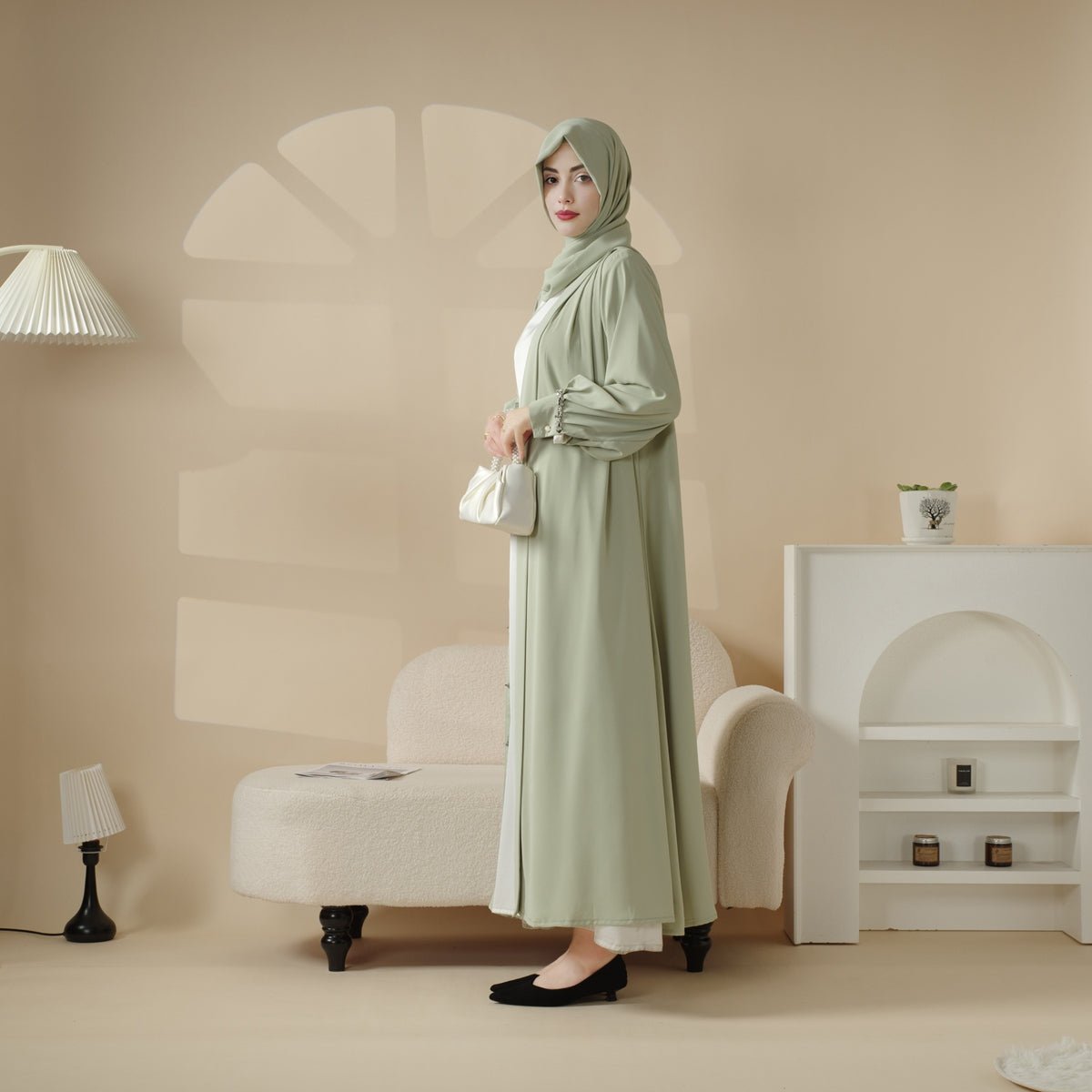 Cardigan Abaya, Western Style Abaya (MOA061)